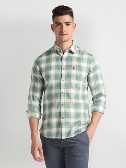 U.S. Polo Assn. Denim Co. - Tartan Check Herringbone Shirt