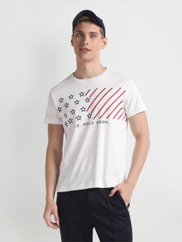 U.S. Polo Assn. Denim Co. - Brand Print Cotton T-Shirt