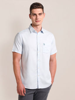U.S. POLO ASSN. - Tailored Regular Fit Solid Shirt
