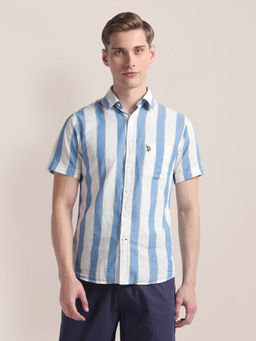 U.S. POLO ASSN. - Pinpoint Oxford Striped Shirt