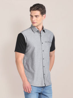 U.S. POLO ASSN. - Colour Block Cotton Shirt