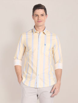 U.S. POLO ASSN. - Vertical Stripe Oxford Shirt