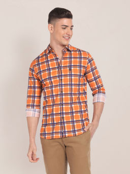 U.S. POLO ASSN. - Spread Collar Tartan Check Shirt