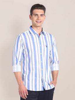 U.S. POLO ASSN. - Pure Cotton Vertical Stripe Shirt