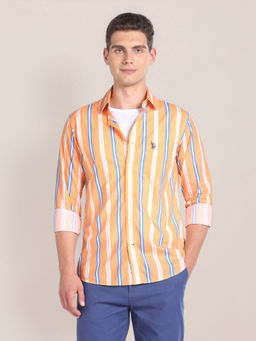 U.S. POLO ASSN. - Vertical Stripe Cotton Shirt