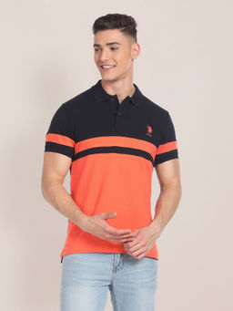 U.S. POLO ASSN. - Colour Block Polo T-Shirt