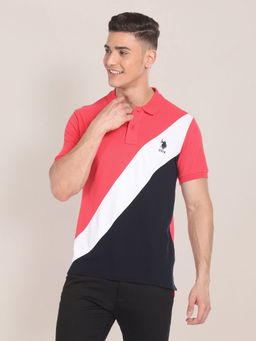 U.S. POLO ASSN. - Colour Blocked Polo T-Shirt