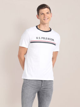 U.S. Polo Assn. Denim Co. - Brand Stripe Cotton T-Shirt