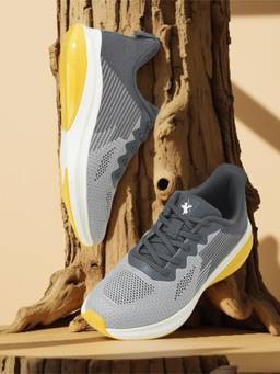 Cantabil - Lightweight & Comfortable With Cushioned Insole Walking Shoes For Mens Grey