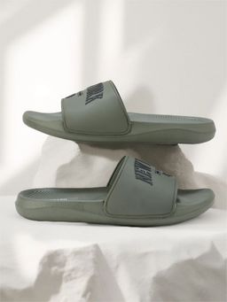 Cantabil - Lightweight & Comfortable With Cushioned Insole Casual Sliders For Men Olive