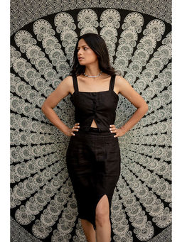 Arthmod - Women Black Hazel Demi Top with Skirt