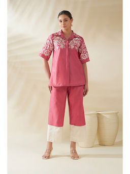 ORIGANI - Pink Fern Co-Ord Shirt and Pant