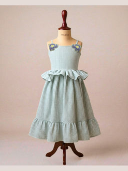 Tilsim by Sagarika Mehrotra - Green Petit Parade Dress
