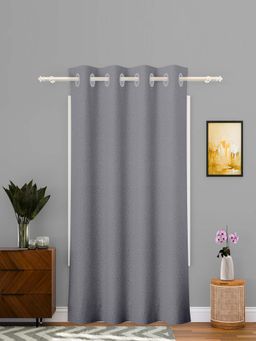 Kuber Industries - Grey Web Net Curtain (9 Feet)