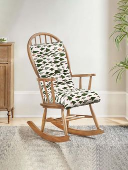 Kuber Industries - Beige Extra Long Chair Cushion for Comfortable Sitting