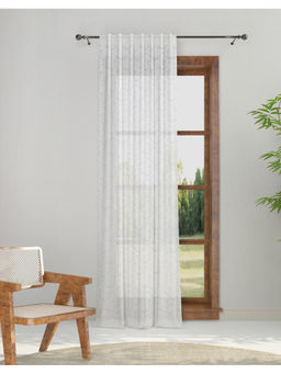 Fabindia - Off White Natural Miriam Cotton Semi Sheer Curtain