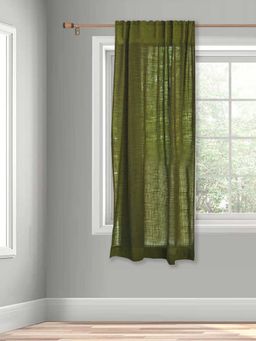Fabindia - Green Nalika Cotton Curtain (5 Feet)