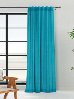 Fabindia - Blue Marika Tahib Cotton Woven Curtain (9 Feet)