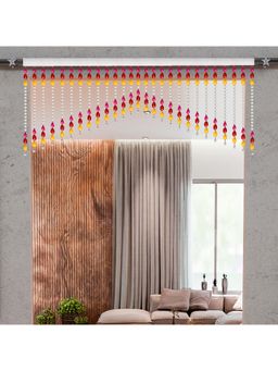 Kuber Industries - Multi-Color Beads Bandarwal Multi Chips Toran