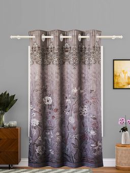 Kuber Industries - Brown Door Curtain (7 Feet)