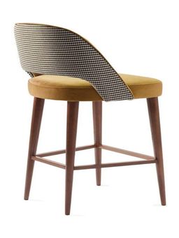 Angie Homes - Brown Nova Fabric Bar Stool