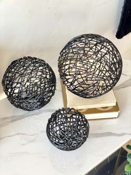 Mason Home - Sphere Round Black (Pack of 3)