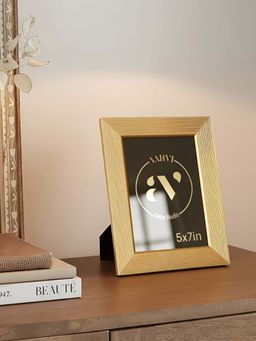 Aarvi Decor - Metal Radiance Tabletop Decorative Photo Frame For Home Gold 5 X 7 Inches