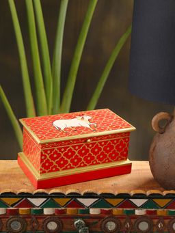 Revive Home - Red Puja Decorative Box