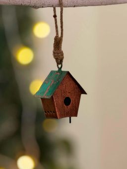 Revive Home - Green Rustic Haven Mini Birdhouse
