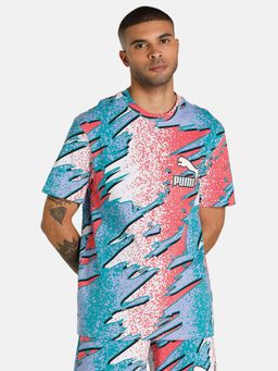 Puma - Fandom Aop Men White T-shirt