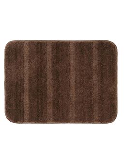 Saral Home - Beige & Brown Microfiber Anti Slip Bath Mat 35x50 cm (Pack of 2)