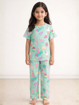ANTHRILO - Icecream Short Sleeves Pyjama Multi-color (Set of 2)