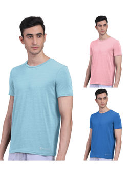 FREECULTR - Mens Bamboo Undershirt Anti Microbial Lounge Wear T-shirt (Pack of 3)