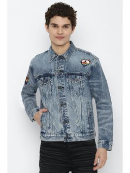American Eagle - Men Blue Pride Denim Jacket