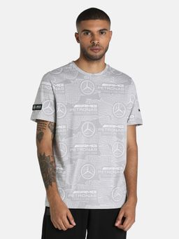 Puma - Mercedes AMG Petronas Motorsports F1 AOP Logo Men Gray T-Shirt