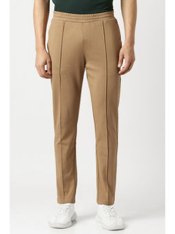 Van Heusen - Men Khaki Textured Casual Trackpant