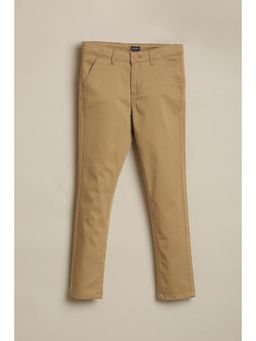 Allen Solly - Boys Khaki Solid Trousers