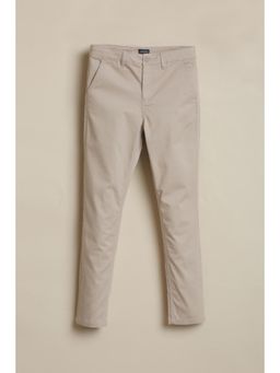 Allen Solly - Boys Beige Solid Trousers