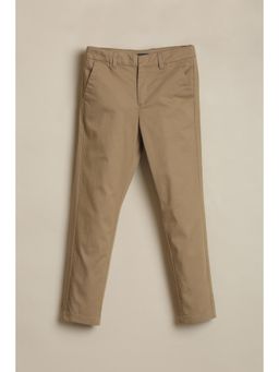 Allen Solly - Boys Khaki Solid Trousers