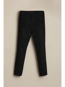 Allen Solly - Boys Black Textured Trousers