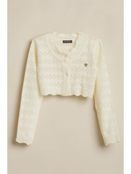 Allen Solly - Girls Off White Casual Top