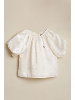 Allen Solly - Girls White Dots Casual Top