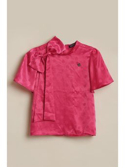 Allen Solly - Girls Pink Dots Casual Top