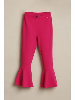 Allen Solly - Girls Pink Textured Trousers
