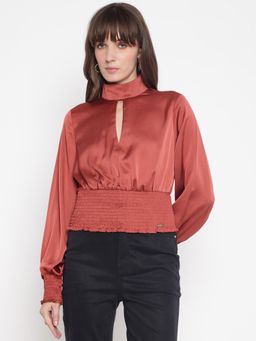 Guess - Women's Rust Solid Top