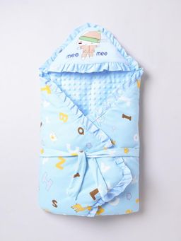 Mee Mee - Soft Hug Swaddle-Blue-0-6 Months