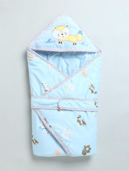 Mee Mee - Soft Hug Swaddle-Blue-0-6 Months
