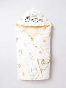Mee Mee - Soft Hug Swaddle-Beige-0-6 Months