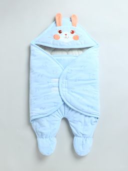 Mee Mee - Soft Hug Swaddle-Blue-0-6 Months