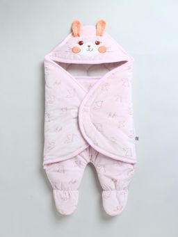 Mee Mee - Soft Hug Swaddle-Pink-0-6 Months